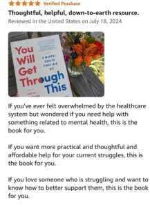 Photo of book and review