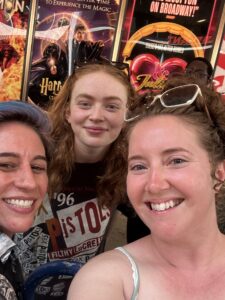 Charity and Dr. Lanza with Sadie Sink at John Proctor is The Villain