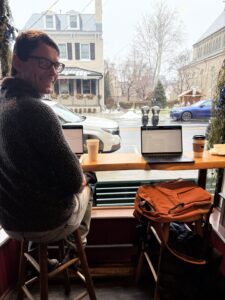 Tom editing the new book: How to Understand and Deal with ADHD